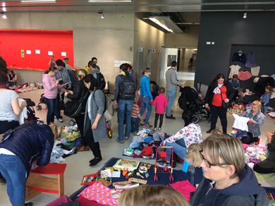 Kids market - only baby and kids items - at Hochschule Düsseldorf - University of Applied Sciences